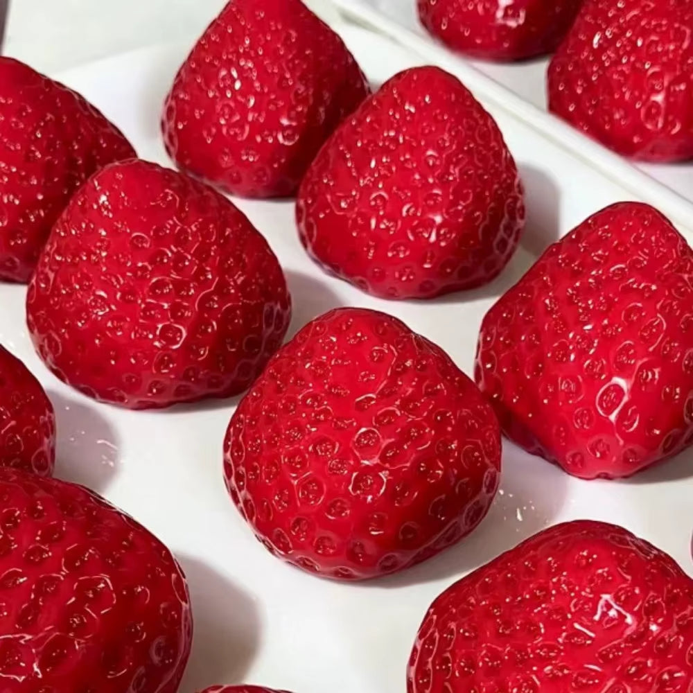 Berry Bloom Taba Squishy | Handmade Strawberry Stress Relief Fidget Toy