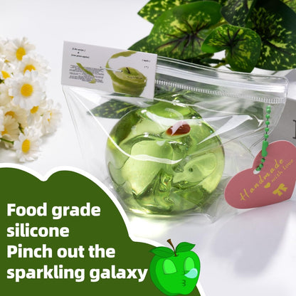 Apple Pop Squishy | Cute Crystal Apple Stress Relief Fidget Toy