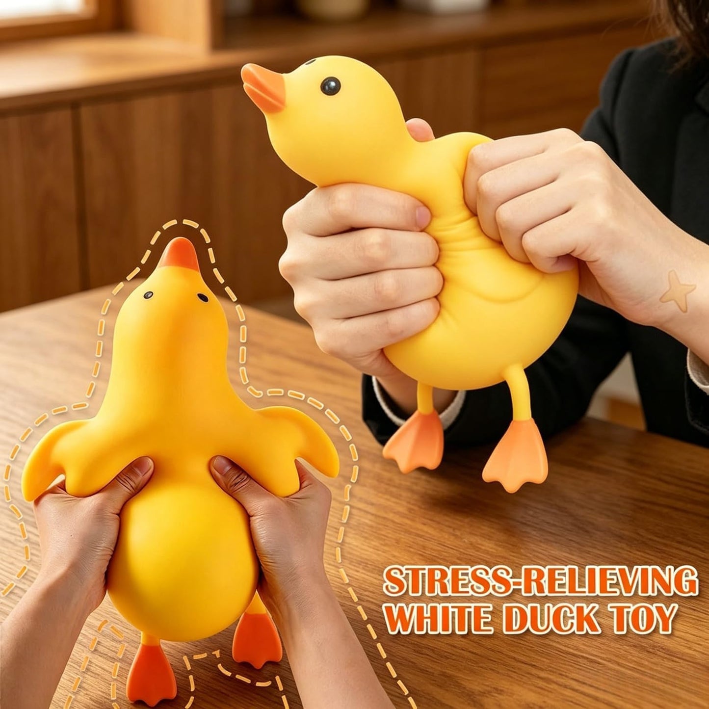 Lucky Duck Squishy | Jumbo Slow Rising Stress Relief Fidget Toy
